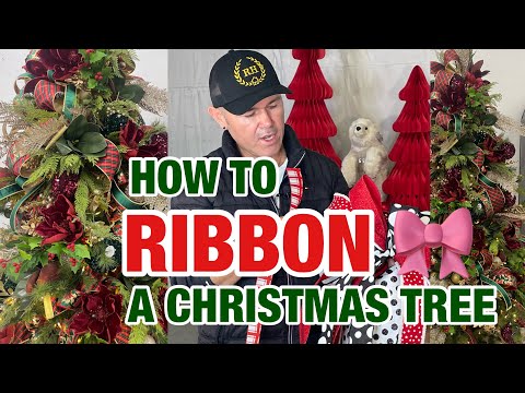 Watch This To Learn How To Add Ribbon To Your Christmas Tree / Ramon At Home