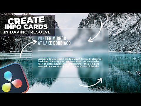 Make AMAZING Minimalist Info Cards in Davinci Resolve Now!
