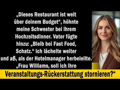 Meine Familie verspottete mich auf der Hochzeit – doch der Hoteldirektor sagte: Ich bin der Besitzer