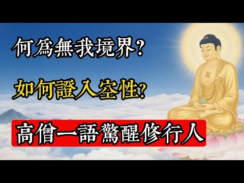 何為無我境界？如何證入空性，高僧一語驚醒修行人#佛教 #佛家 #佛法 #佛學知識 #佛學智慧 #修心修行 #佛教文化 #禪悟人生
