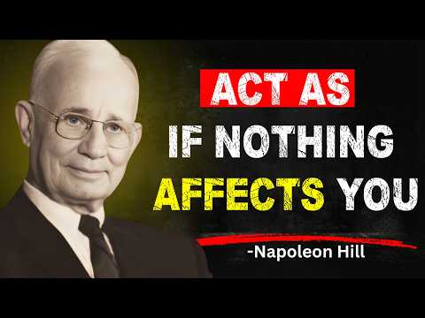 Learn To Act As If Nothing Bothers You | Napoleon Hill