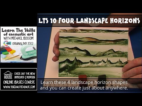 LEARN THE SKILLS OF ENCAUSTIC ART 10 : FOUR MAIN LANDSCAPE HORIZON SHAPES with Michael Bossom