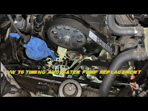 VW Transporter T6 2.0TDI - Timing belt and water pump replacement DIY? This is how...