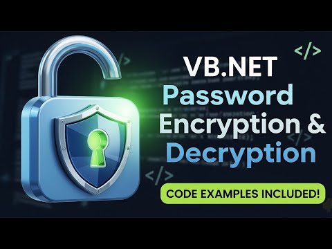 VB.NET Password Encryption and Decryption Tutorial with Code Examples