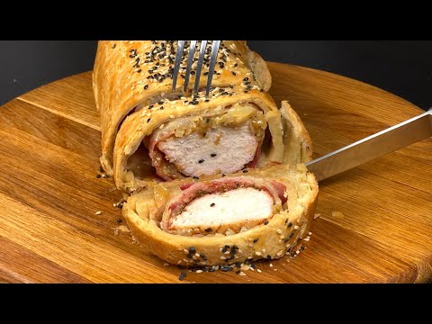 Der Koch hat mir diesen Trick mit Schweinefleisch verraten! Tolle Idee für Schweinefilet!