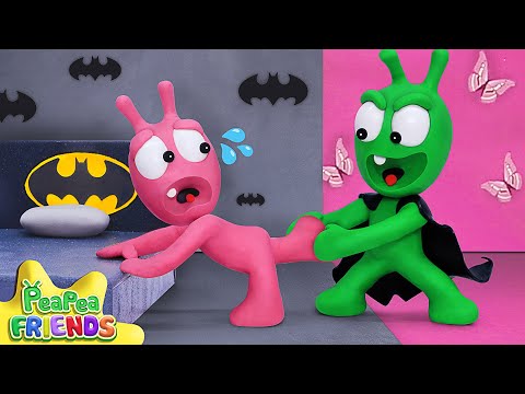 Pea Pea and His Friend Inside Black vs Pink Challenge Room - Pea Pea Friends