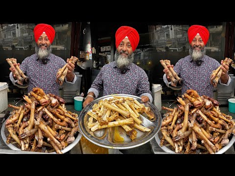 अमृतसर का फेमस मटन खरोड़ा BULK MAKING OF MUTTON KHARODE / PAYA @ BUBBY FISH & CHICKEN | STREET FOOD