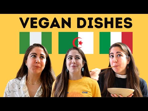🔥 Non-Vegan Tries 3 Vegan Dishes From 3 Countries (🇳🇬🇮🇹🇩🇿)