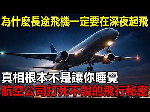 為什麼長途飛機一定要在深夜起飛,真相根本不是讓你睡覺,裏面藏著航司打死不說的飛行秘密。