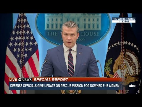 Secretary Pete Hegseth details rescue of U.S. airmen in Iran