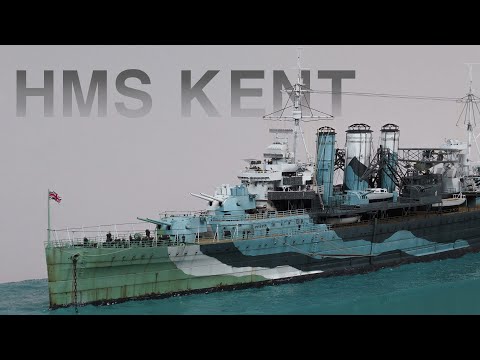 Making Royal Navy Heavy Crusier HMS Kent (1/350)