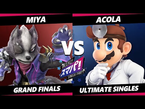 Sumapa 213 GRAND FINALS - Miya (Wolf) Vs. Acola (Dr Mario) Smash Ultimate - SSBU