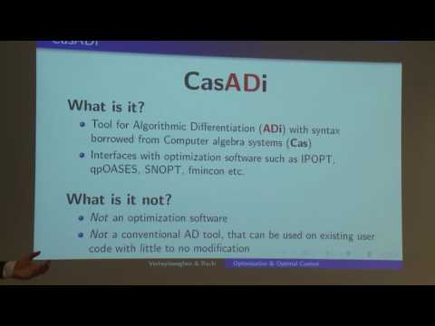 Introduction to Optimization and Optimal Control using the software packages CasADi and ACADO