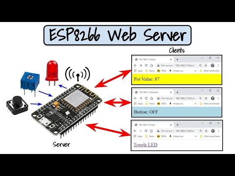 ESP8266 Web Server Displaying Variable Data