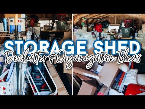 BACK YARD SHED ORGANIZATION IDEAS | EXTREME DECLUTTERING & ORGANIZING | PATIOWELL OUTDOOR STORAGE