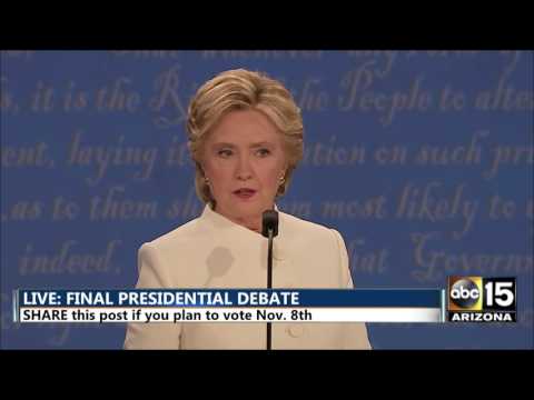Roe v. Wade and Abortion - Donald Trump Hillary Clinton Final Presidential Debate - Las Vegas, NV