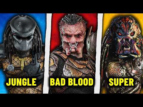 All 8 Yautja Types in the Entire PREDATOR Story Explained! (King, Bad Bloods, Alpha...)