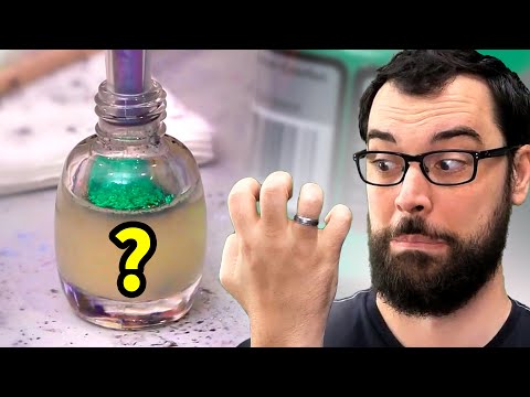 DIY nail polish kit but we don’t follow the instructions…