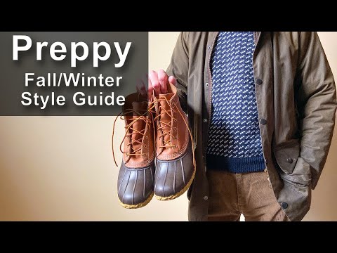 Men's Preppy Style Guide for Fall and Winter