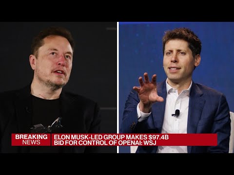 Musk Offers $97.4 Billion for Control of OpenAI: WSJ