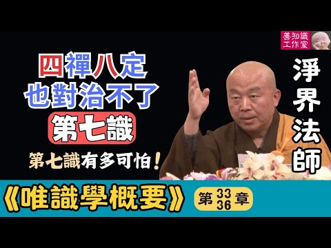 淨界法師：「四禪八定」也對治不了「第七識」 | 改變第七識的方法 |《唯識學》33~36