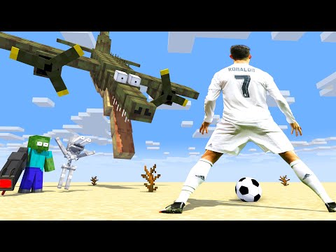 Cristiano RONALDO vs BOMBARDINO CROCODILO Who Is Stronger? - Minecraft Animation