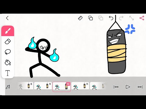 FlipaClip – stickman punch animation