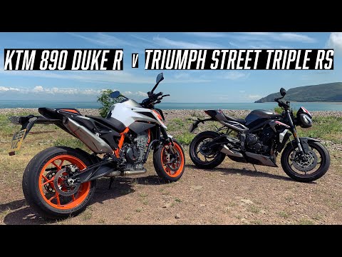 KTM 890 Duke R v Triumph Street Triple RS