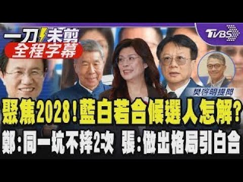 【全程字幕】聚焦2028!藍白若合候選人正副問題怎解? 鄭麗文:強調制度的重要性同一坑不摔2次 張:國民黨要做出格局引白營合作 卓:內閣制精神的藍白合穩定執政｜TVBS新聞