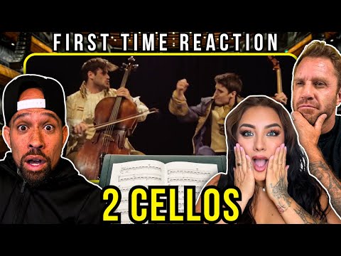 SHOWING @Baddybina 2cellos THUNDERSTRUCK for the FIRST time! Hahaha