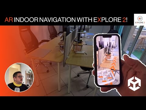 AR Indoor Navigation Using Unity And Explore 2!