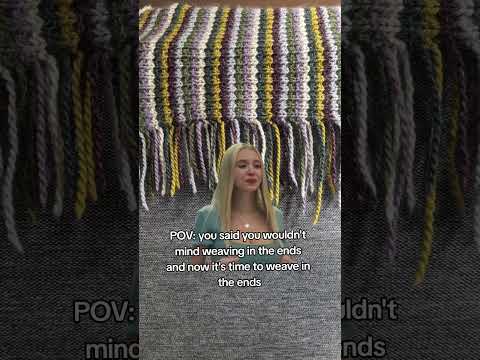 Knit in multicolored stripes they said, it'll be fun they said ππ§Ά #knitting #crafts