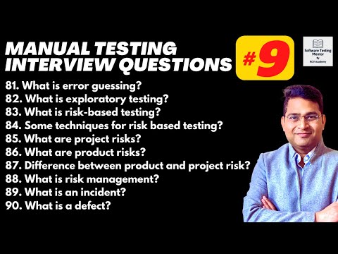 Manual Testing Interview Questions and Answers with Examples - Part 9