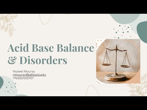 Acid Base Balance & Disorders | Naseel Moursy | REN 123