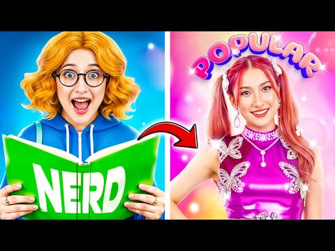 I Want To Become Popular Girl! From Nerd To Popular Student