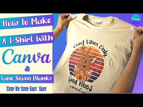 How to make a Graphic T-Shirt using Canva & bring your designs to life! Easy steps Start to Finish!