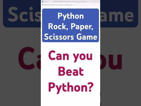 Play Rock-Paper-Scissors! 🪨📃✂️ game with Python #python #coding #shorts #telugu