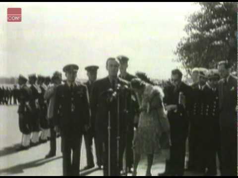 Lord Louis Mountbatten returning from India after handing over of power