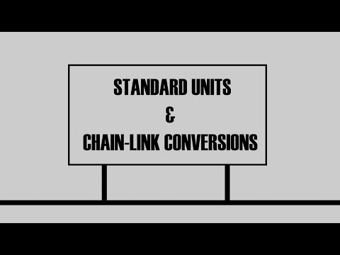 Standard Units and Chain-Link Conversion