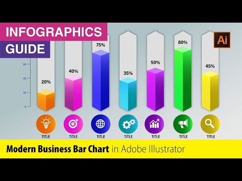 Modern Business Bar Chart in Adobe Illustrator | Illustrator Business Infographic Tutorial