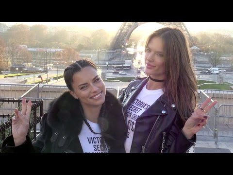 Victoria s Secret Adriana Lima, Alessandra Ambrosio and their fellow Angels at the Eiffel Tower