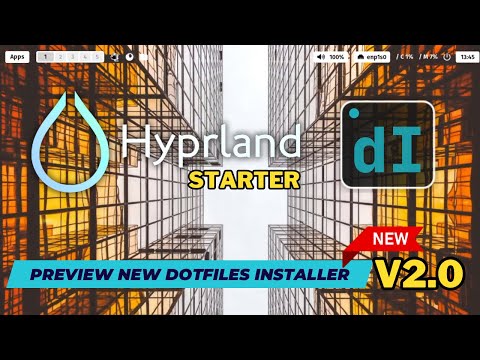 NEW Hyprland Starter and Dotfiles Installer App for openSuse, Arch and Fedora PREVIEW