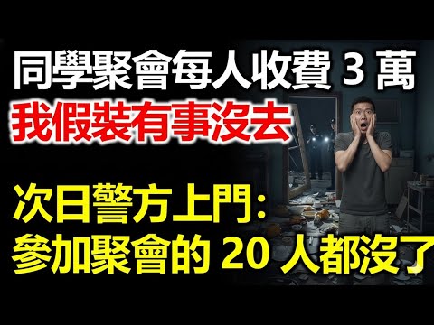 同學聚會每人收費3萬，我假裝有事沒去，次日警方上門，參加聚會的20人都沒了！