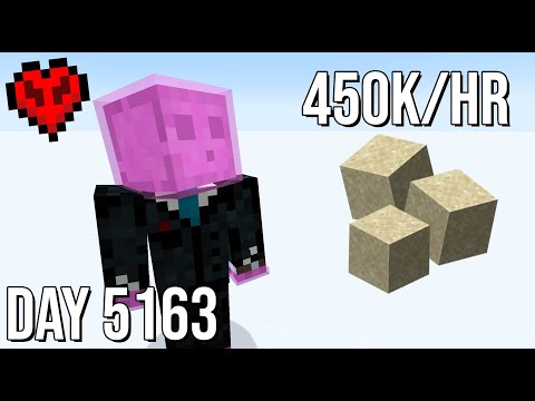 🔴| 450k Sand PER HOUR in HARDCORE MINECRAFT (The Last One Blew Up) - Day 5206