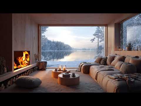 Warm & Cozy Christmas Ambience 🎄🔥 | Snowy Night Vibes for Rest & Calm