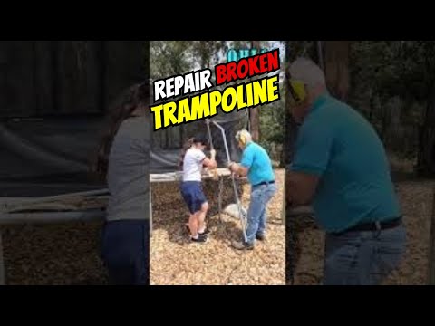 The Trampoline Repair That's Actually Worth It! DIY #SHORTS