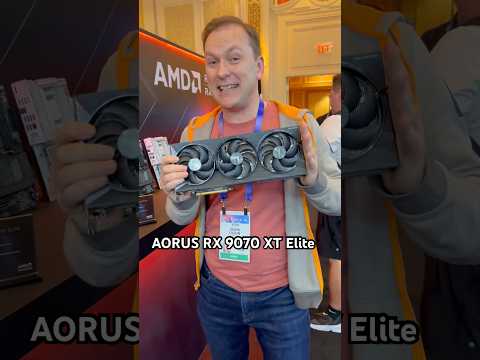 Insane RX 9070 XT Elite GPU! First look CES 2025 Gigabyte