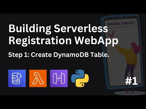 #1 Building Serverless Registration WebApp | Create DynamoDB Table | #AWSProject #CloudProject #AWS