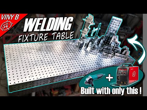 DIY WELDING FIXTURE TABLE made only with a grinder and a welder ?