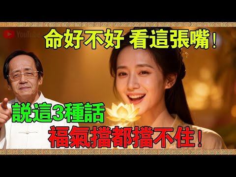 【倪海廈】不需要算命！女人有沒有福氣，看這張“嘴”就知道！經常說這3種話的女人，好運擋都擋不住！#倪海廈 #人生智慧 #命理 #哲學 #易經 #正能量